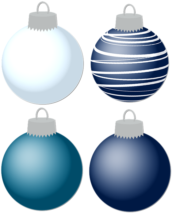 Blue Christmas Bauble Transparent PNG Image