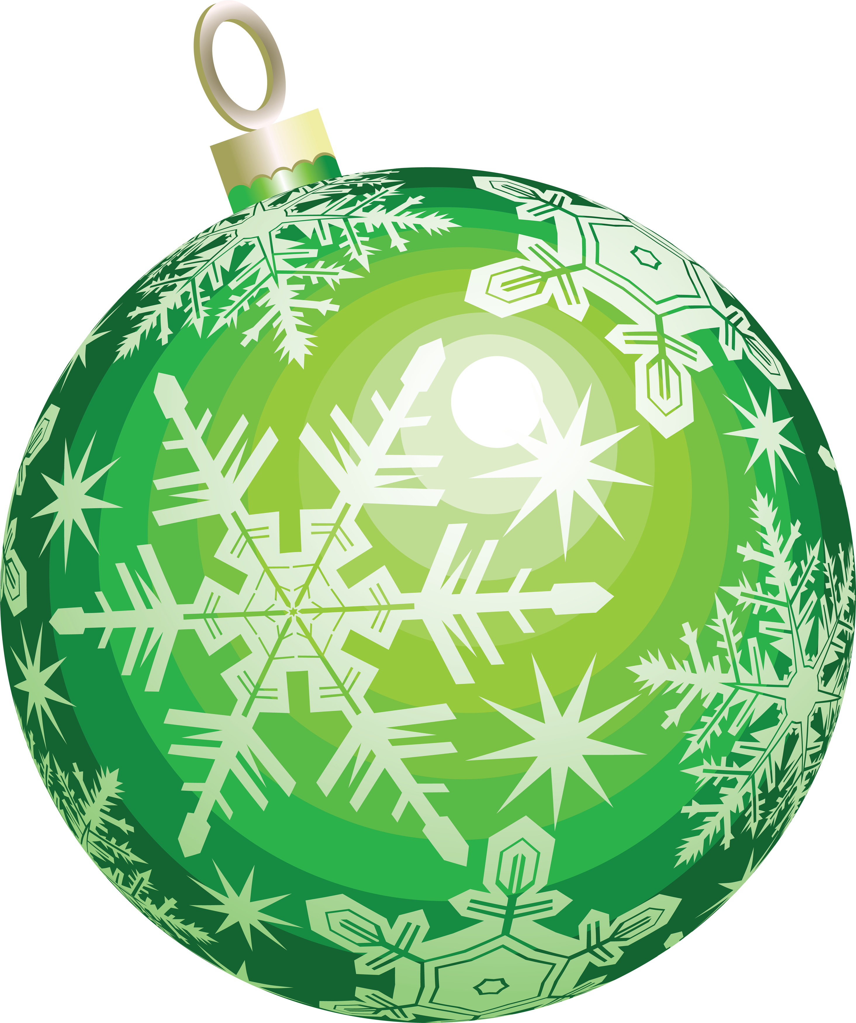 Green Christmas Bauble Transparent PNG Image