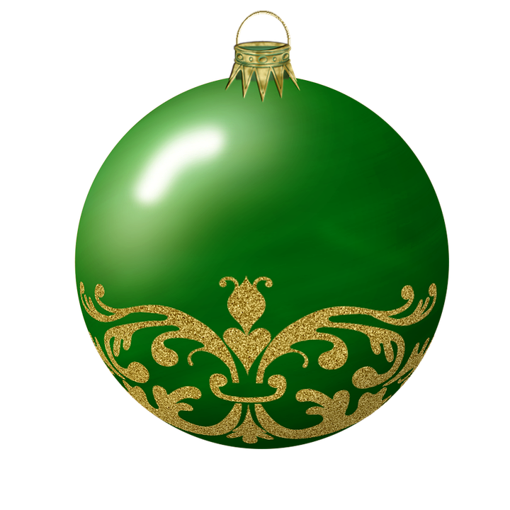 Green Christmas Bauble Transparent PNG Image