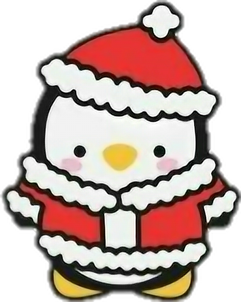 Kawaii Christmas Transparent PNG Image