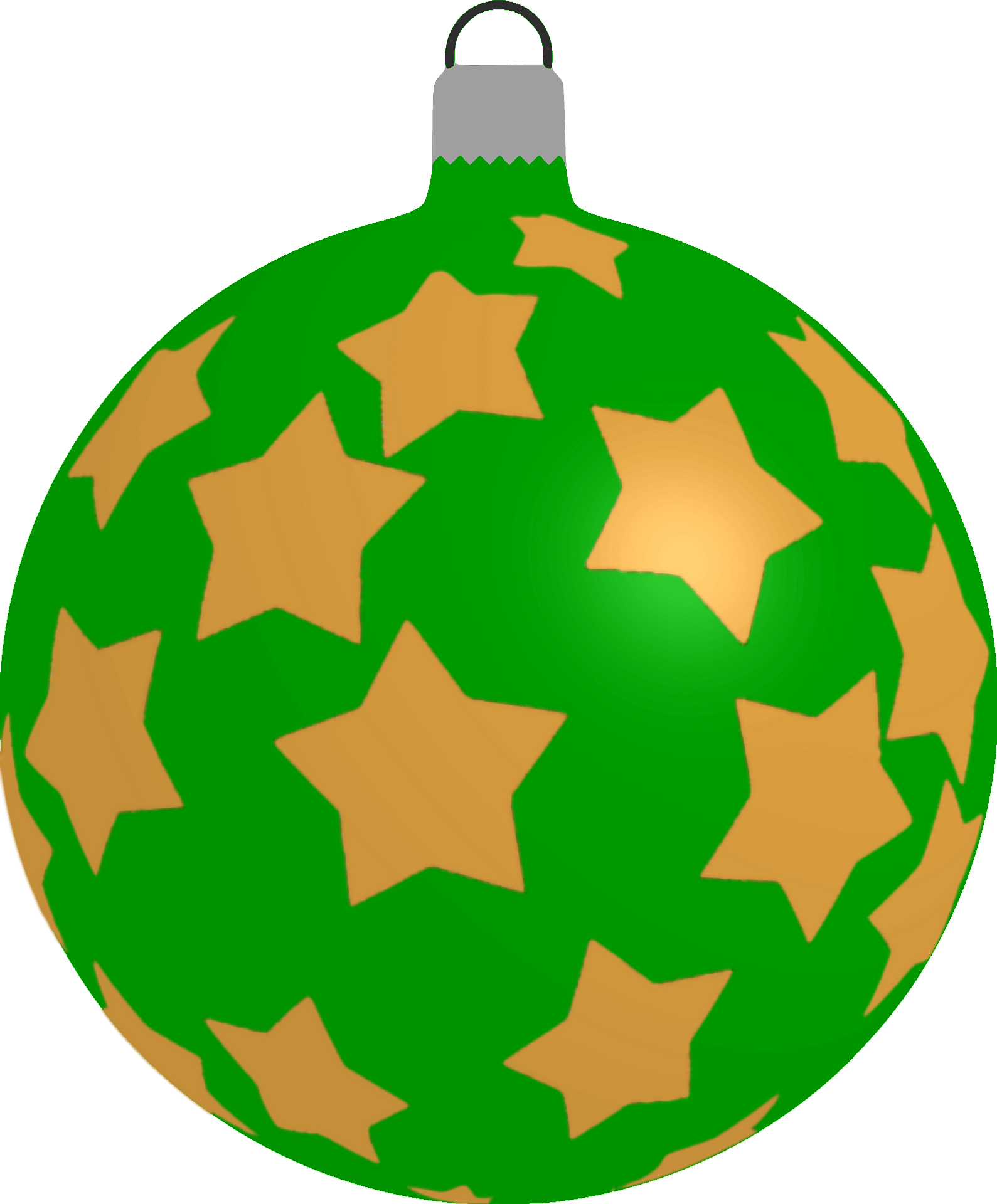 Green Christmas Bauble Transparent PNG Image