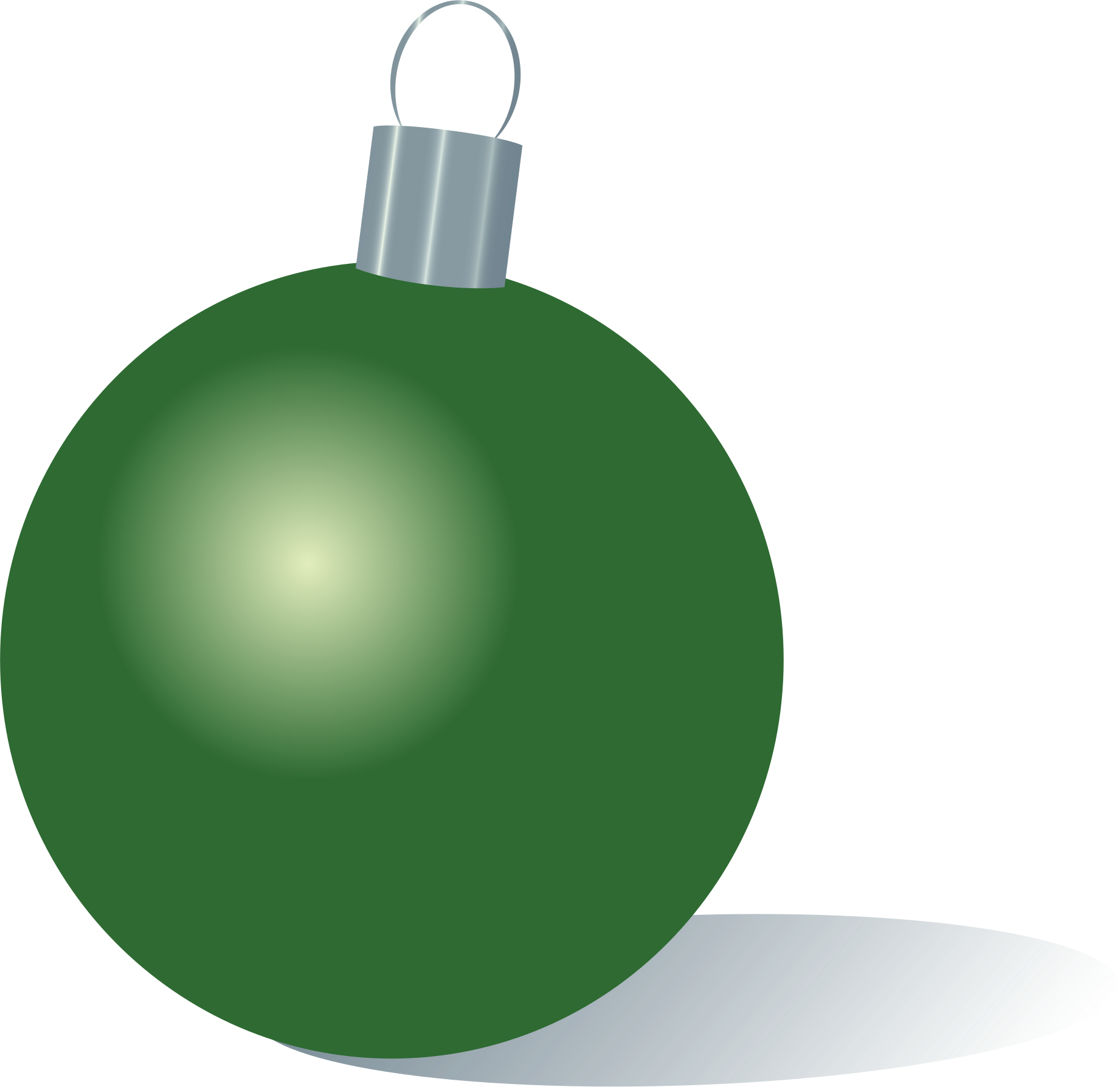 Green Christmas Bauble Transparent PNG Image