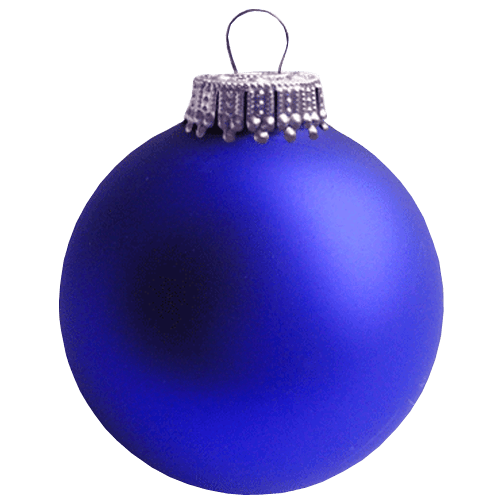 Blue Christmas Bauble Transparent PNG Image