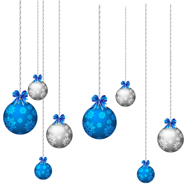 Blue Christmas Bauble Transparent PNG Image