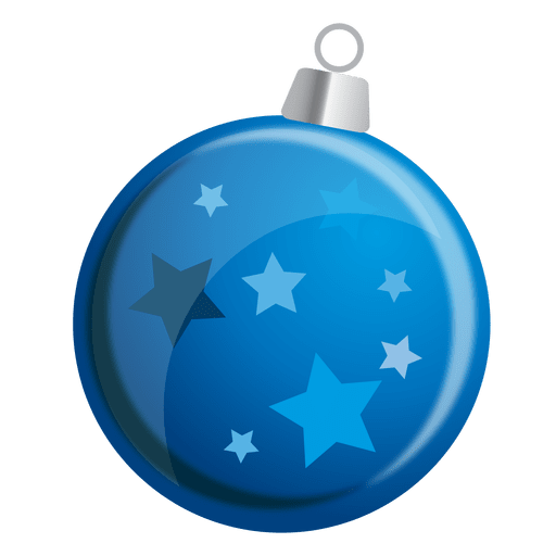 Blue Christmas Bauble Transparent PNG Image