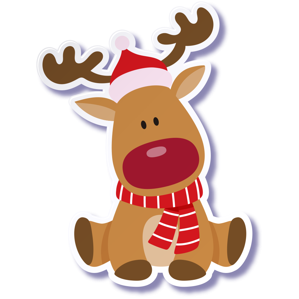 Kawaii Christmas Transparent PNG Image