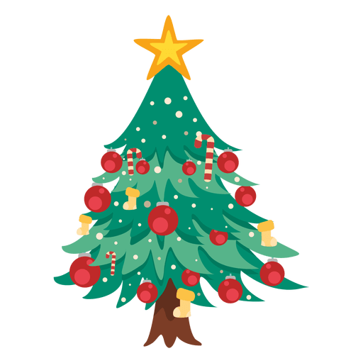 Kawaii Tree Christmas Transparent PNG Image
