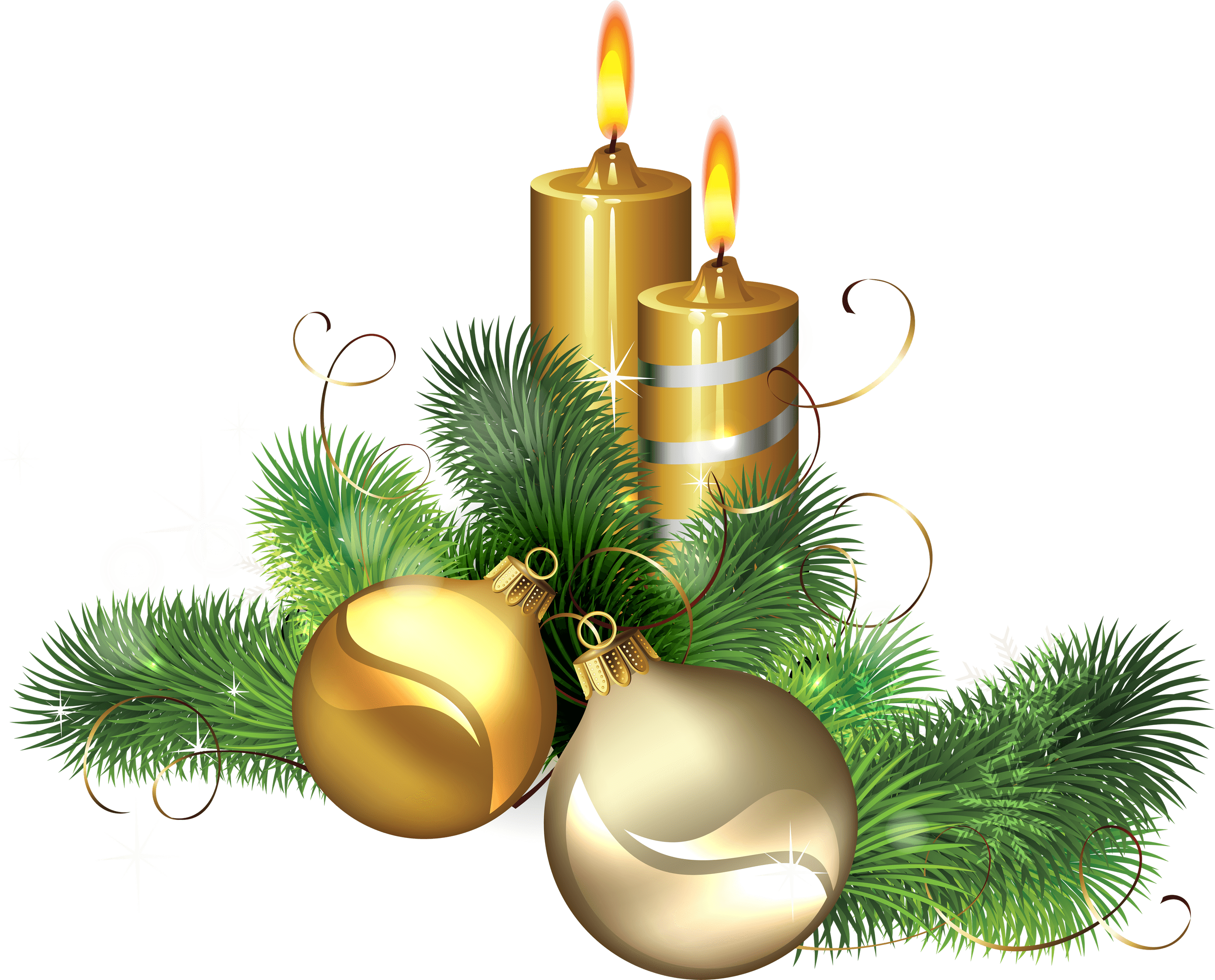 Candle Christmas Transparent PNG Image