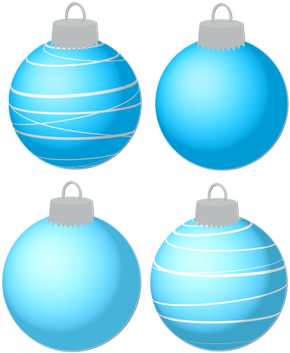 Blue Christmas Bauble Transparent PNG Image