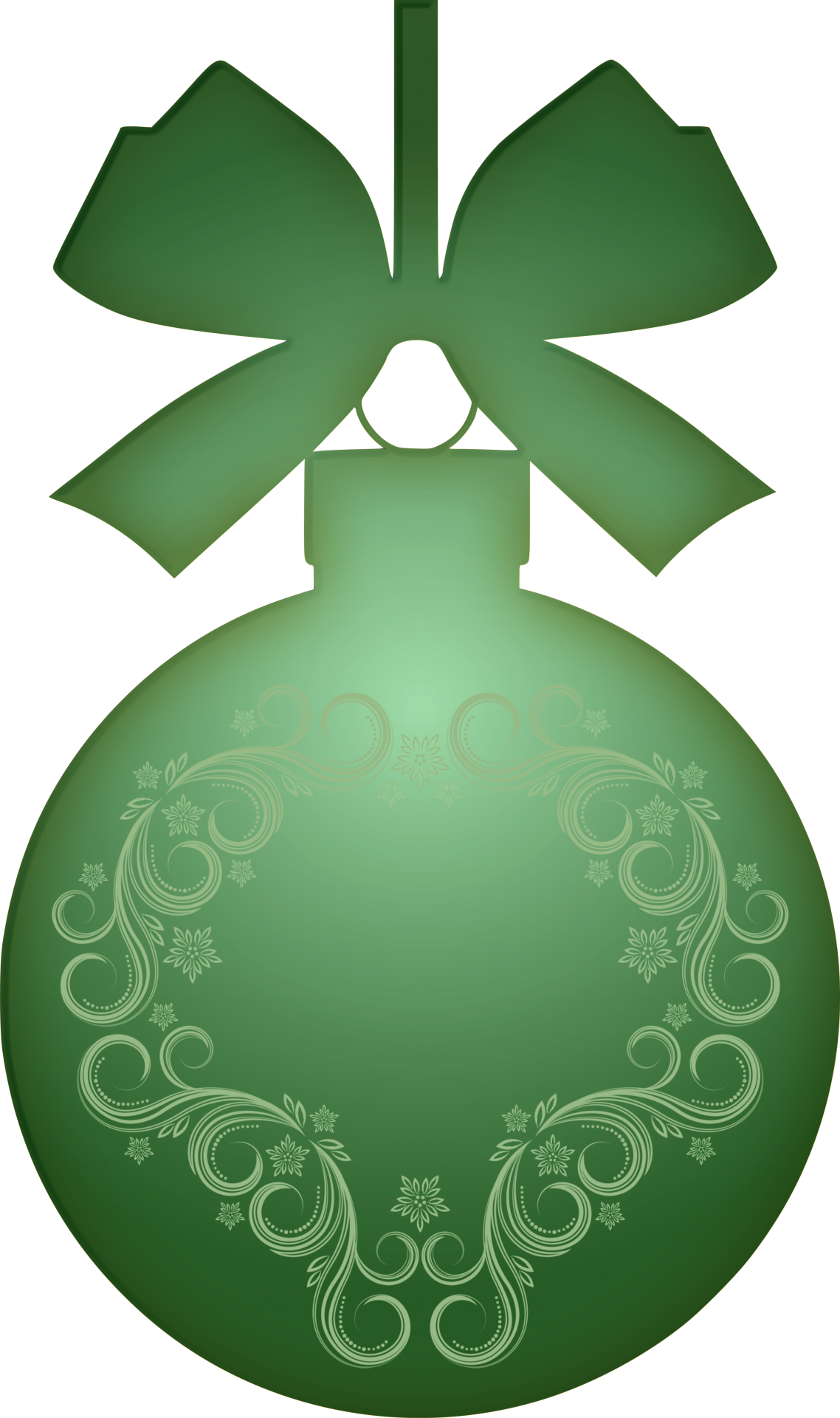 Green Christmas Bauble File Transparent PNG Image