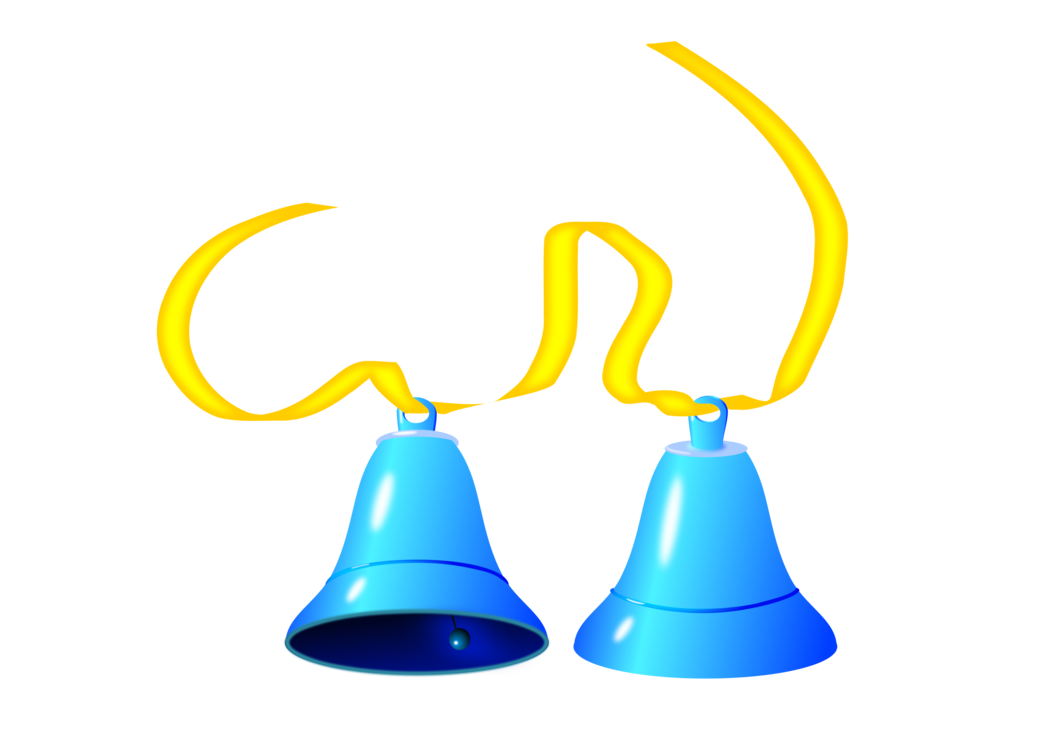 Blue Christmas Bell Transparent PNG Image