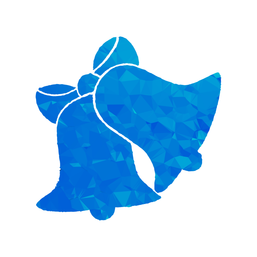 Blue Christmas Bell Transparent PNG Image