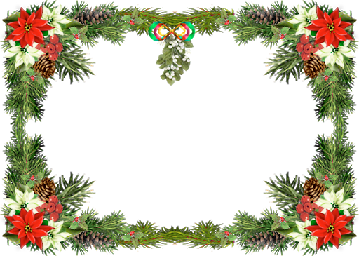 Frame Green Christmas Transparent PNG Image