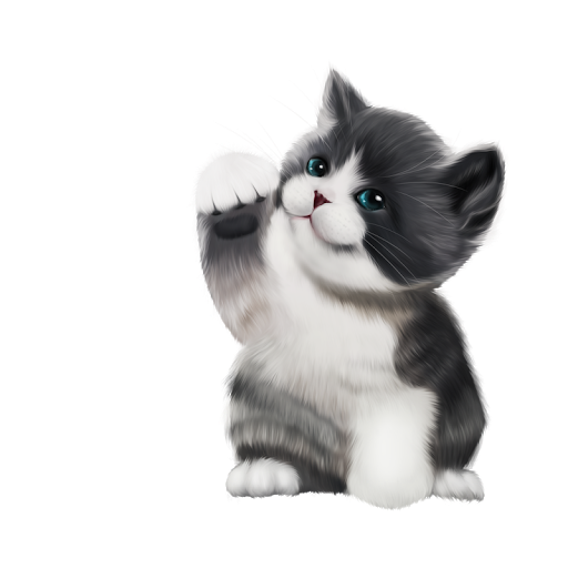 Christmas Kitten File Transparent PNG Image