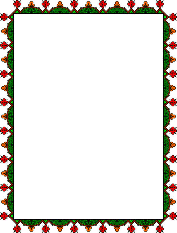 Frame Green Christmas Transparent PNG Image
