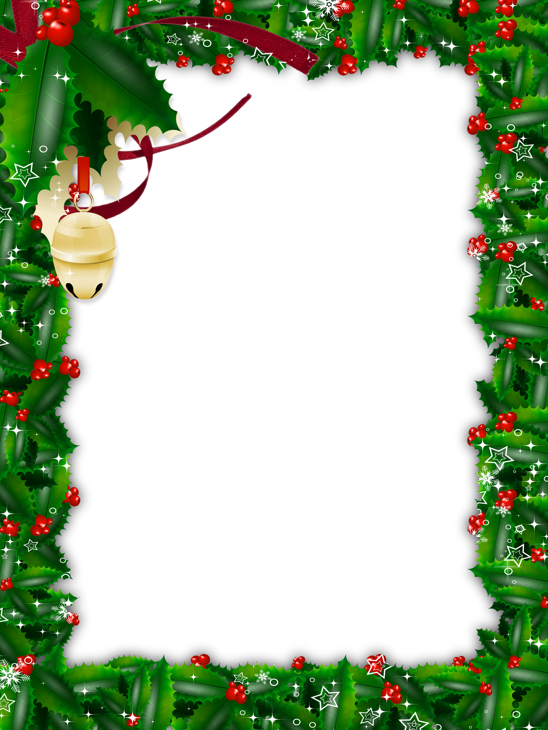 Frame Green Christmas Transparent PNG Image