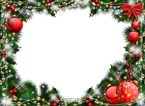 Frame Green Christmas Transparent PNG Image