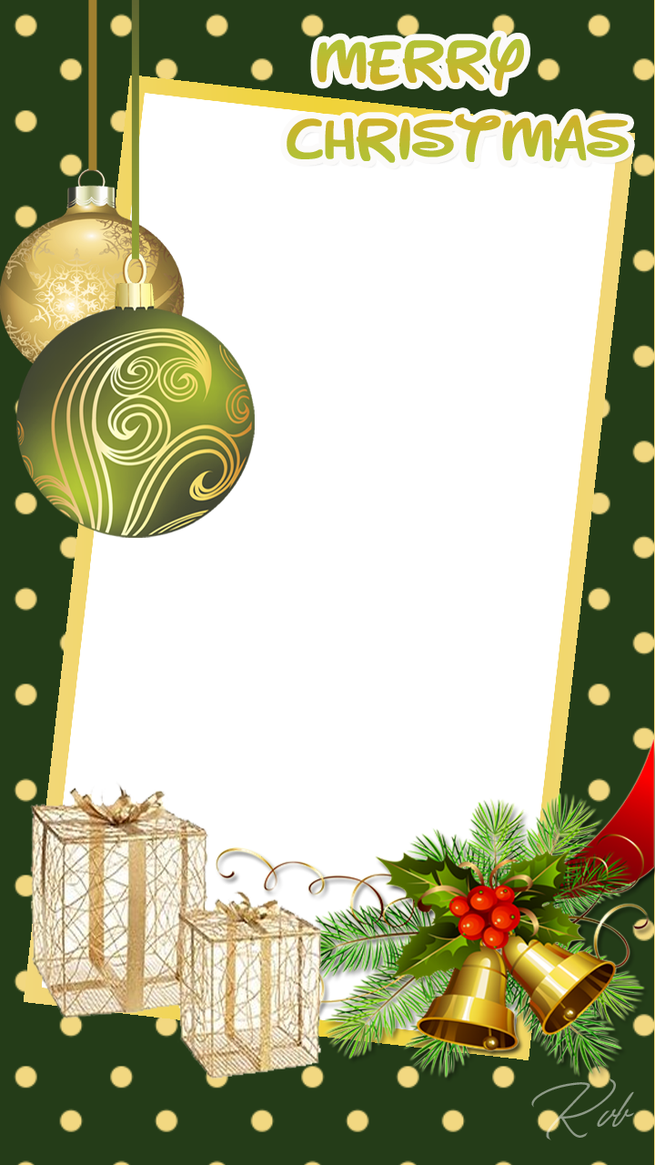 Frame Green Christmas Transparent PNG Image