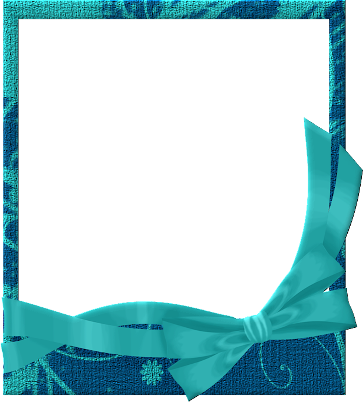 Blue Frame Christmas Transparent PNG Image