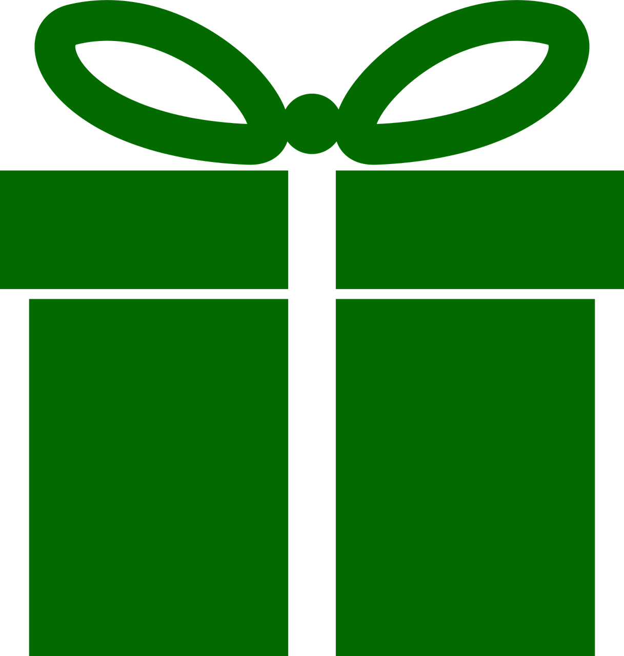 Green Christmas Gift Transparent PNG Image