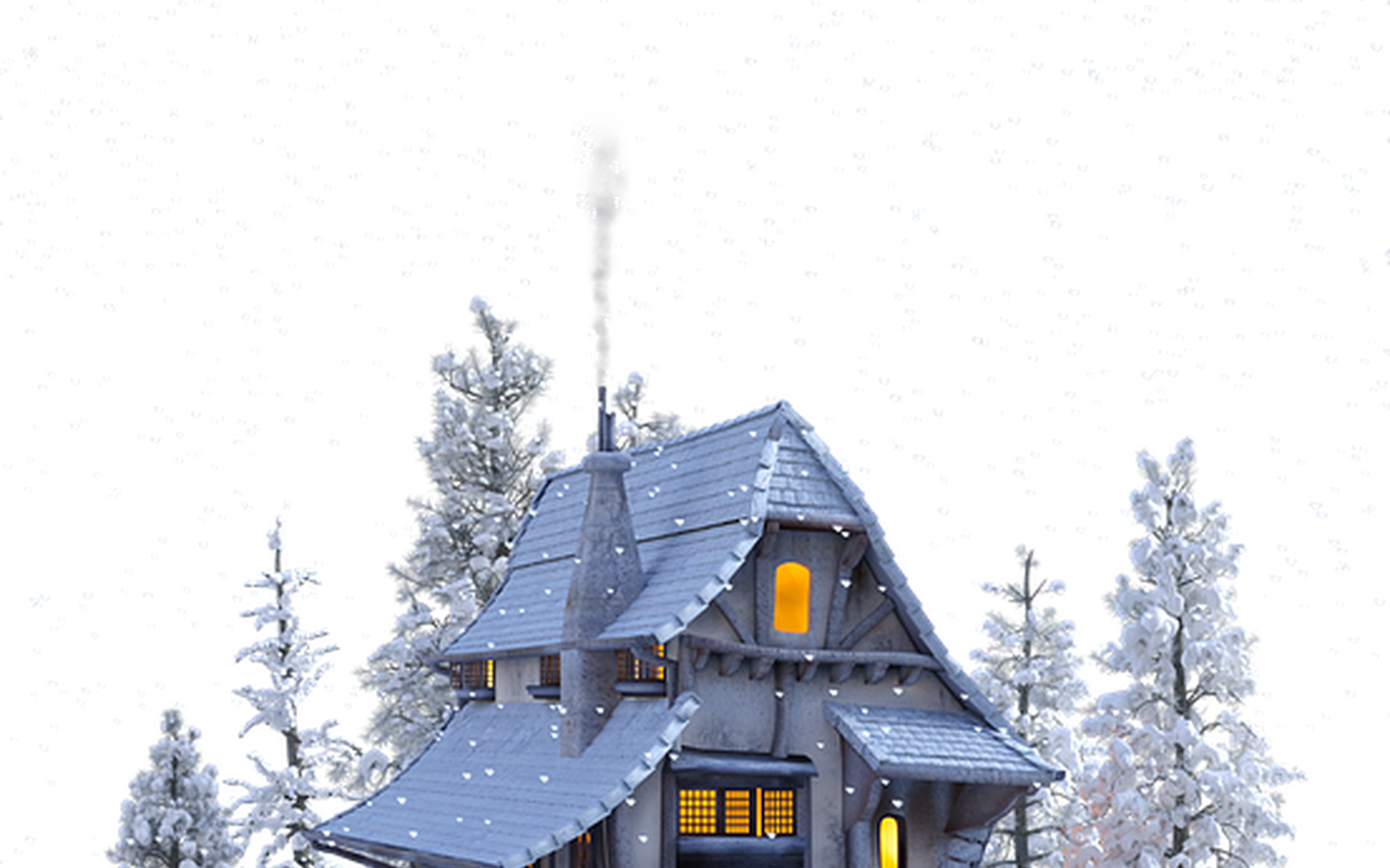 Christmas Landscape Transparent PNG Image