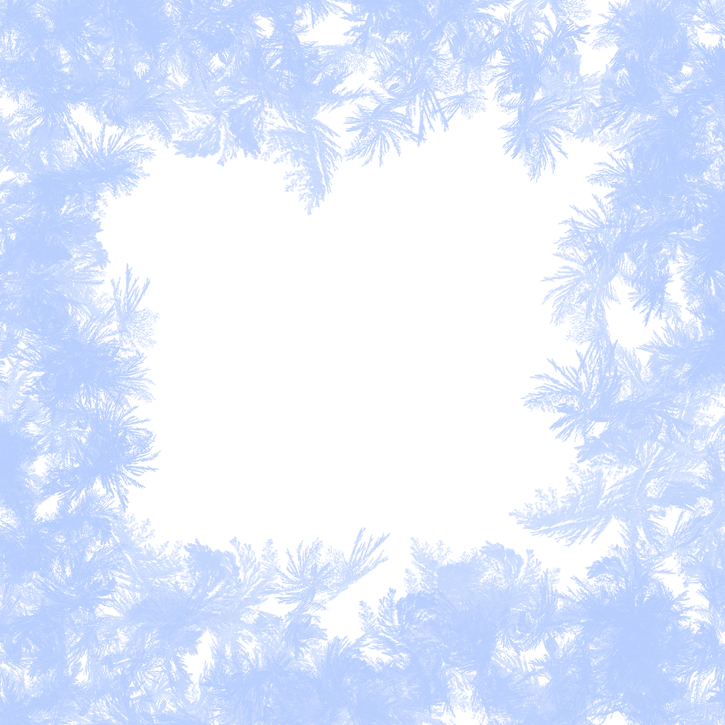 Blue Frame Christmas Transparent PNG Image