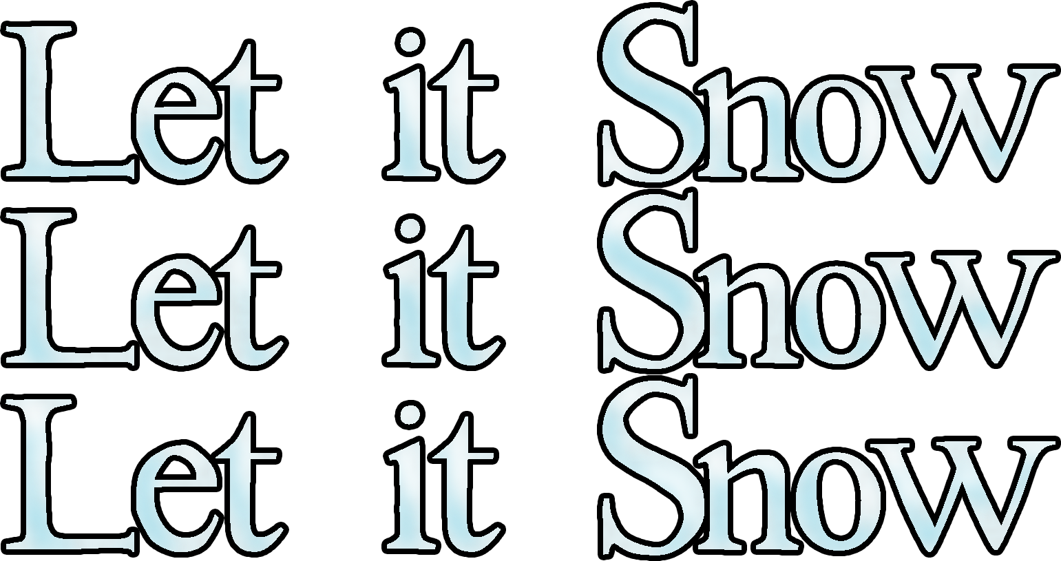 Let It Snow Transparent PNG Image
