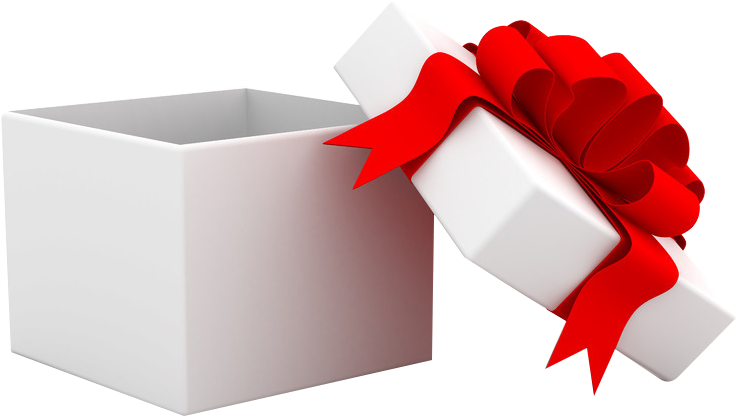 Open Christmas Gift Transparent PNG Image