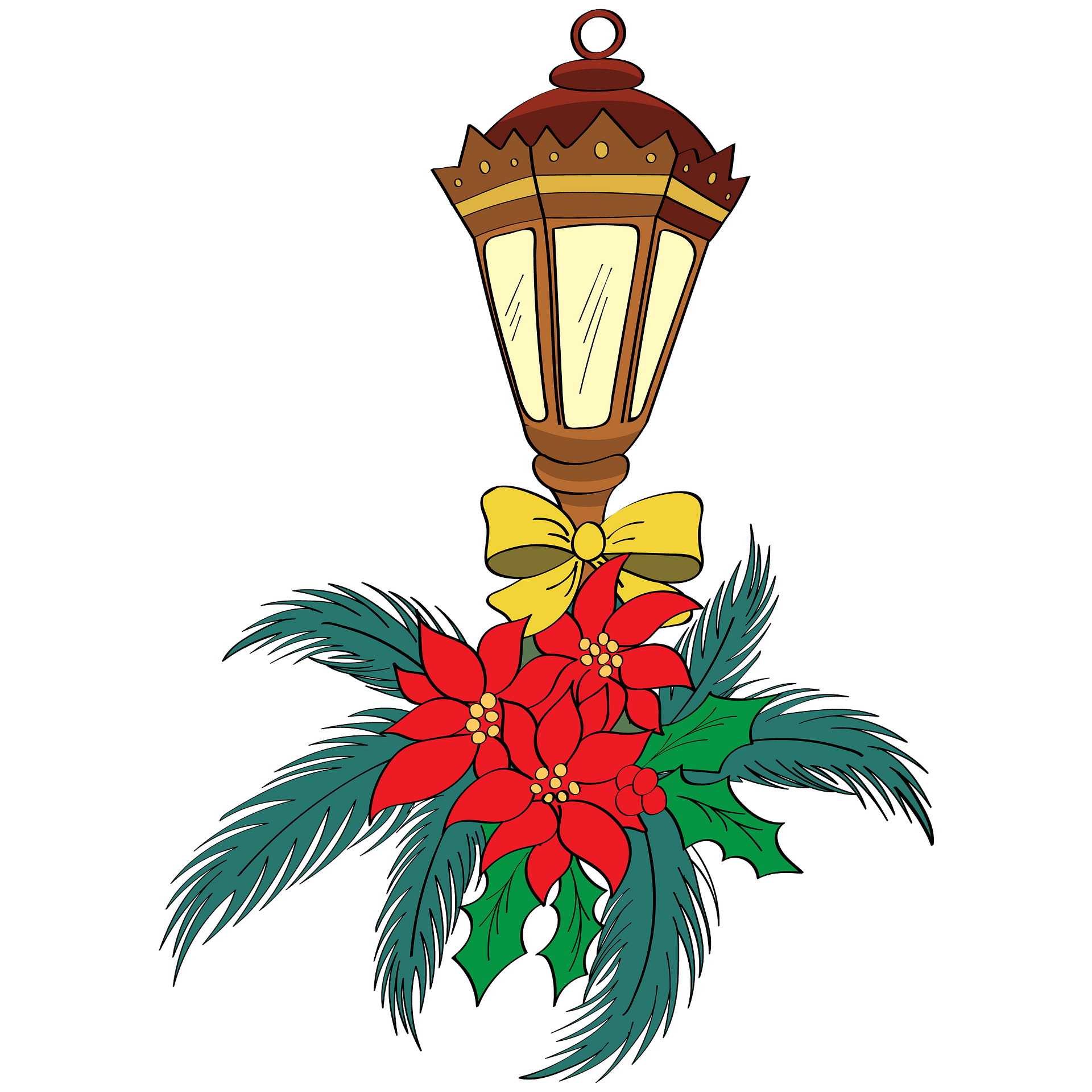 Christmas Lantern File Transparent PNG Image
