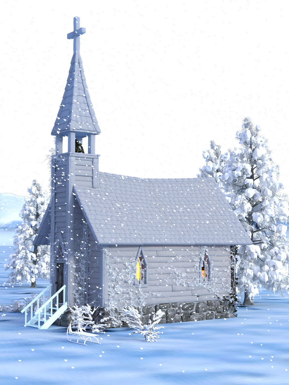 Christmas Church Transparent PNG Image