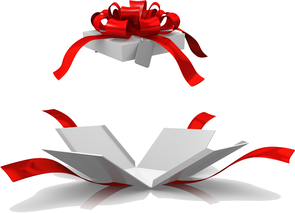 Open Christmas Gift Transparent PNG Image