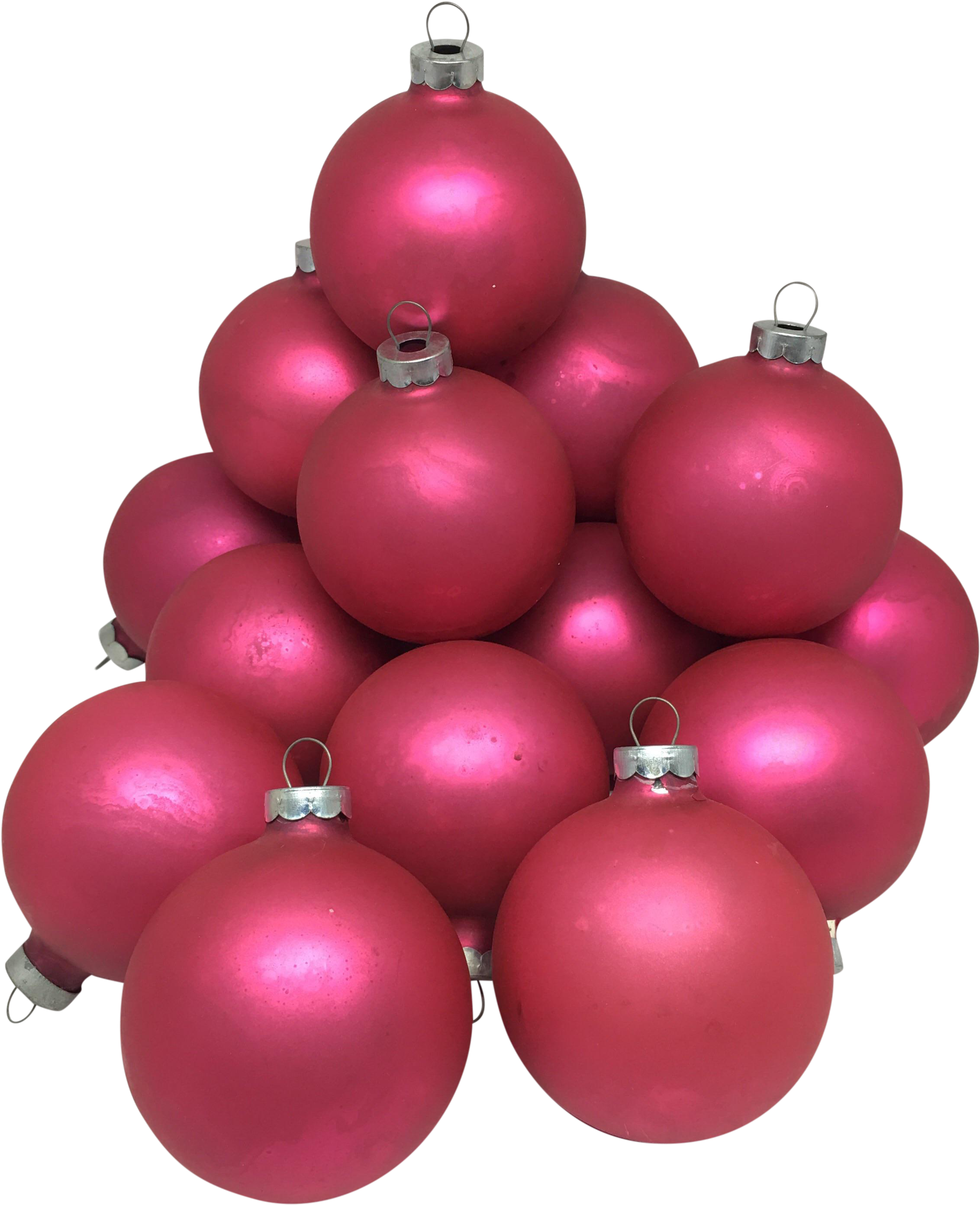 Pink Christmas Ornaments Transparent PNG Image