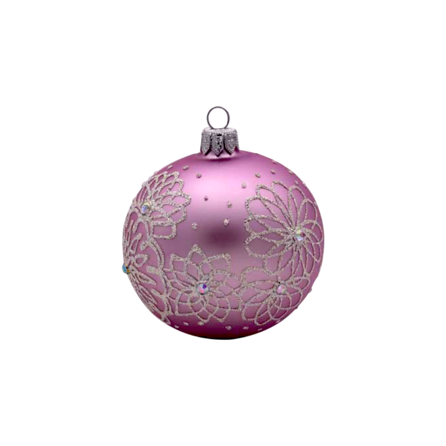 Pink Christmas Ornaments Transparent PNG Image