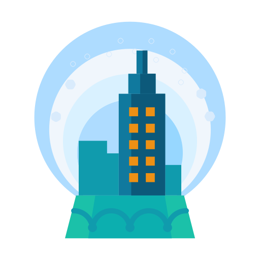 City Christmas Transparent PNG Image