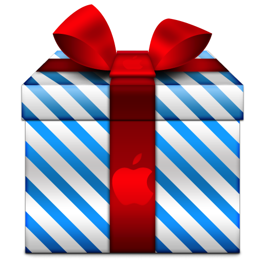Blue Christmas Gift Transparent PNG Image