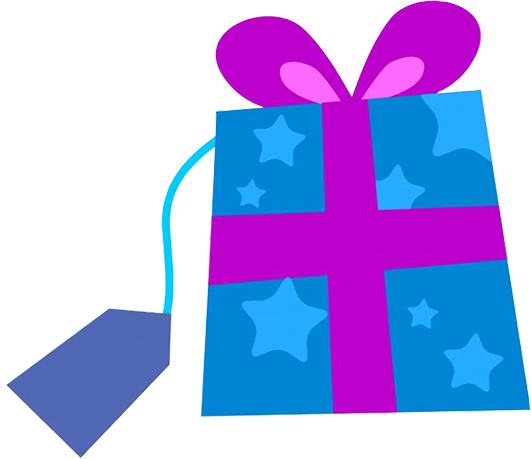 Blue Christmas Gift Transparent PNG Image