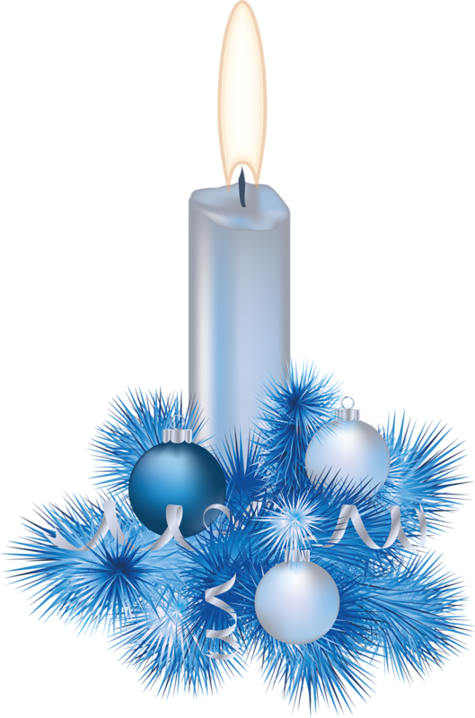 Blue Christmas Ornaments Transparent PNG Image