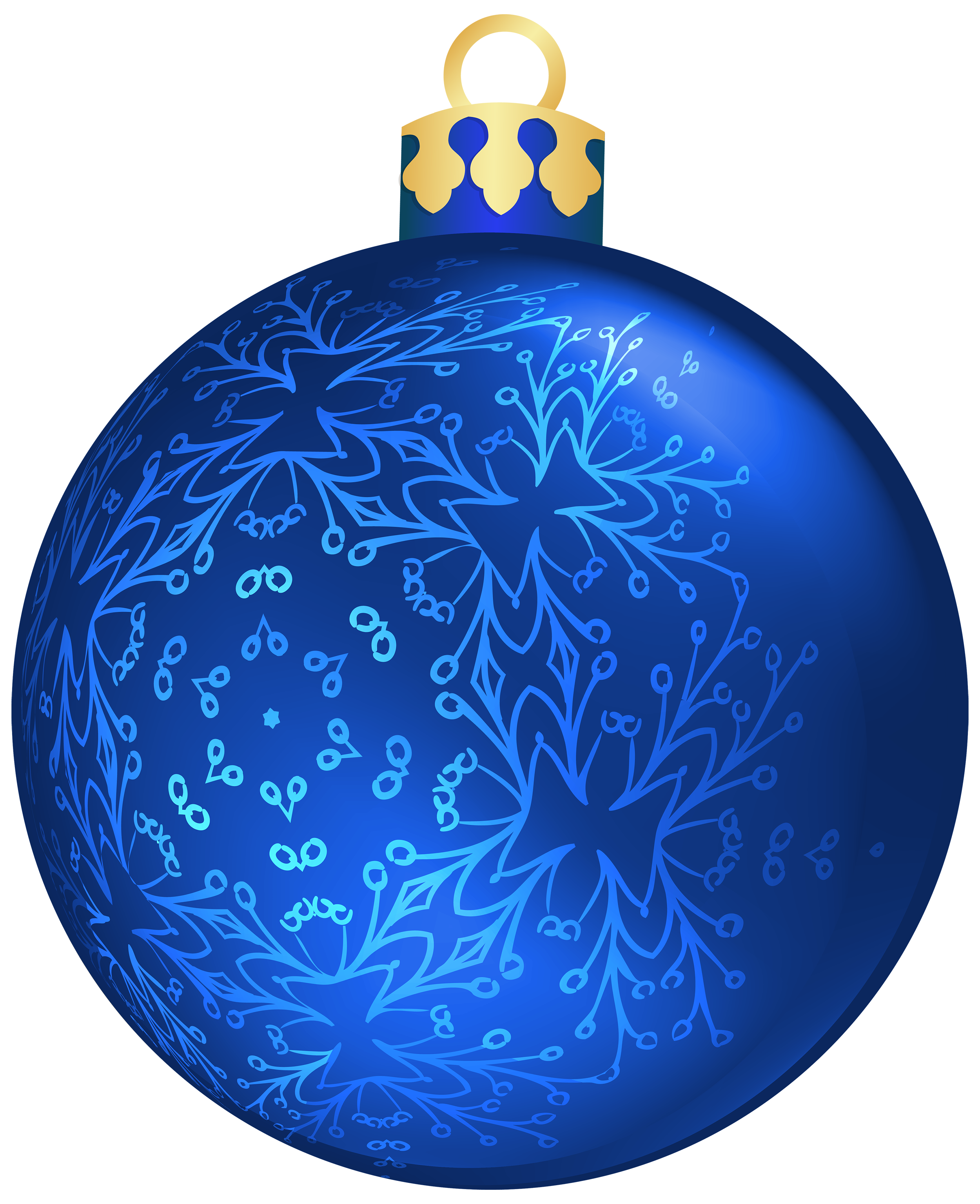 Blue Christmas Transparent PNG Image