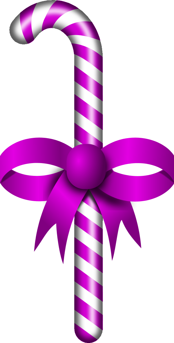 Purple Cane Candy Transparent PNG Image