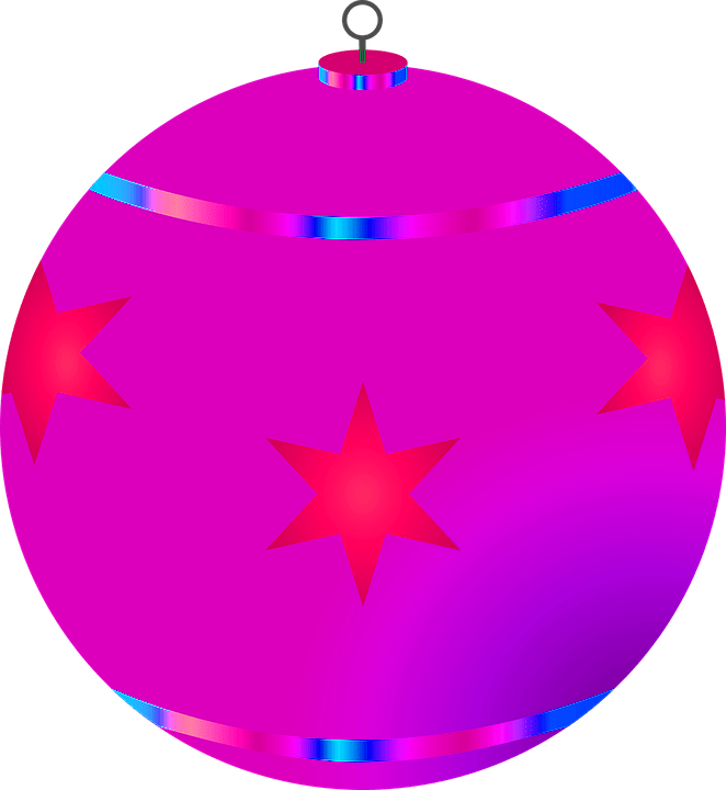 Purple Christmas Ornaments Transparent PNG Image