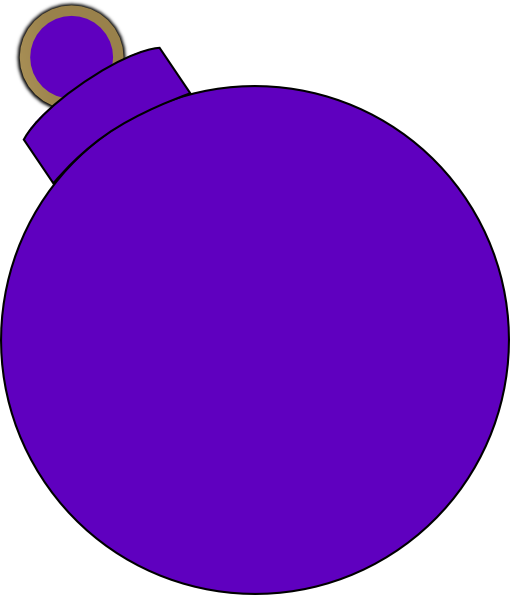 Purple Christmas Ornaments Transparent PNG Image