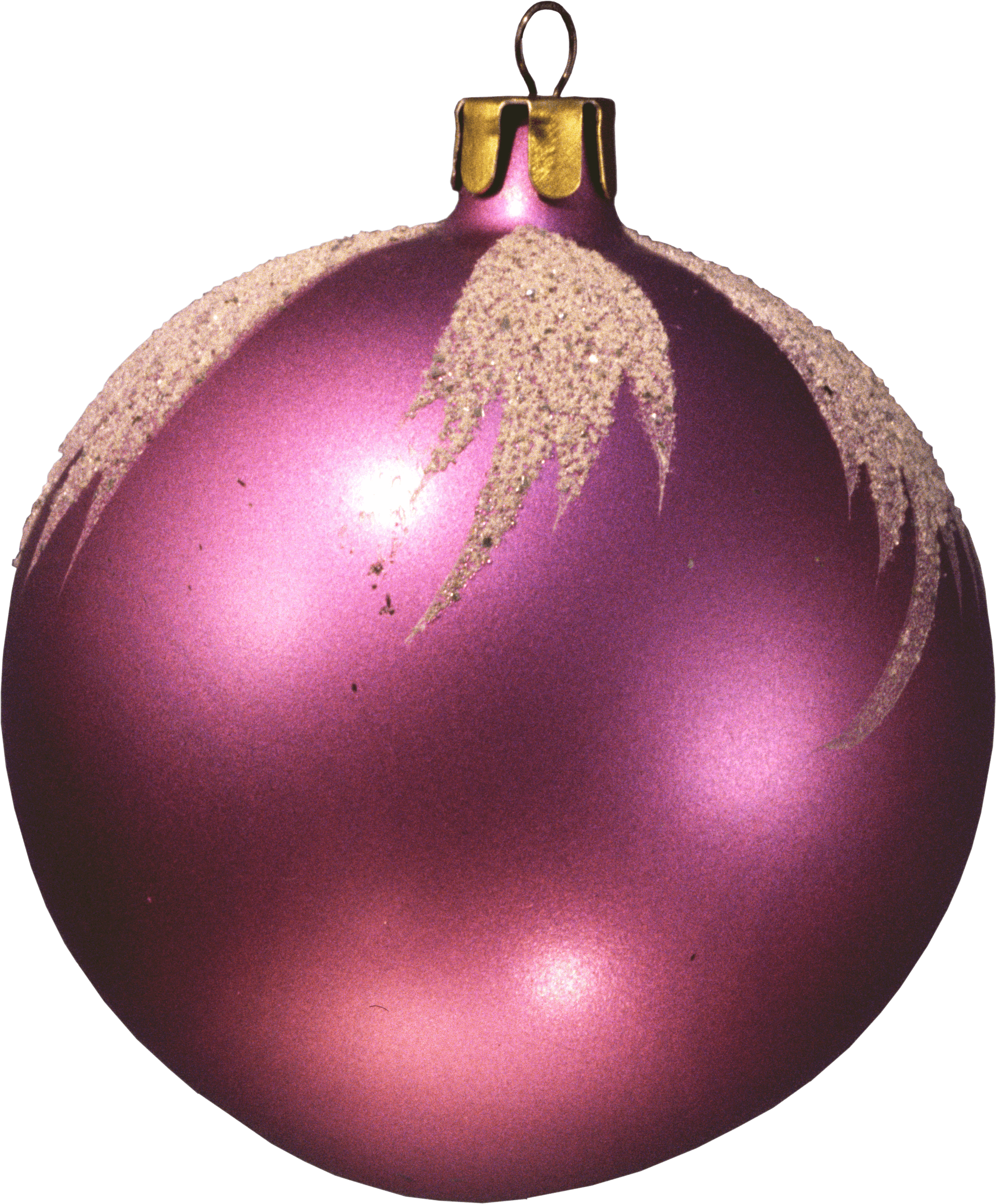 Purple Christmas Ornaments Transparent PNG Image