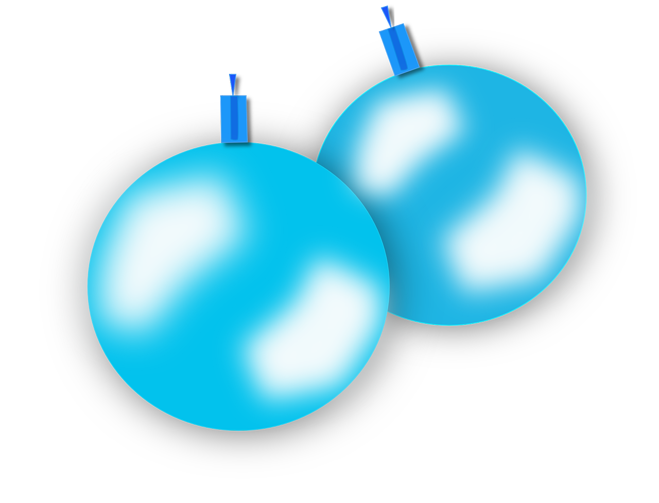 Blue Christmas Transparent PNG Image