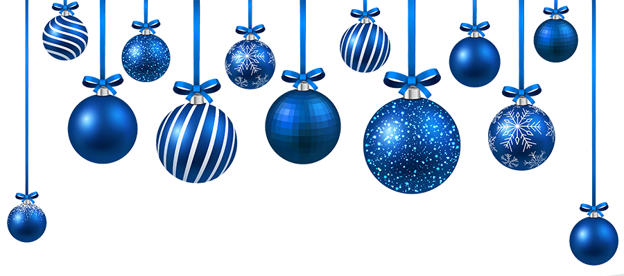 Blue Christmas Transparent PNG Image