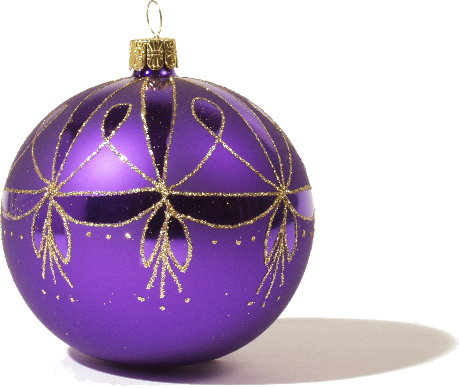 Purple Christmas Ornaments Transparent PNG Image
