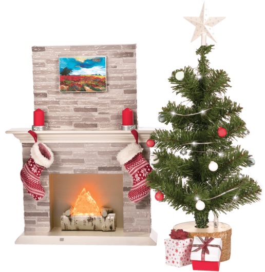 Fireplace Christmas Transparent PNG Image