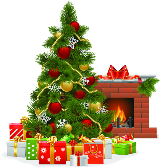 Fireplace Christmas File Transparent PNG Image