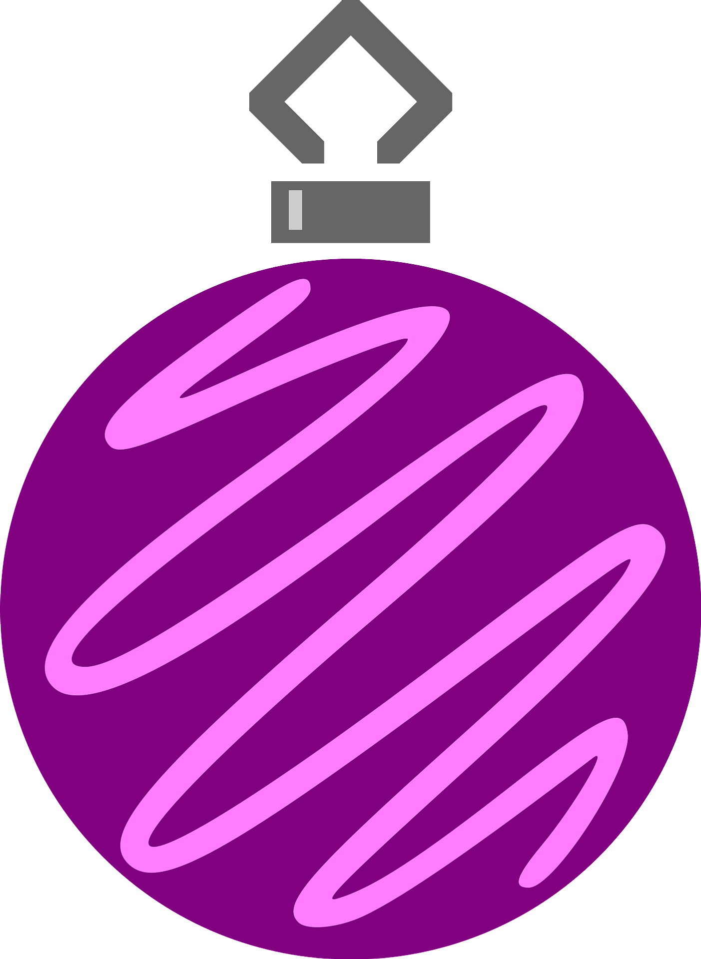Purple Christmas Ornaments Transparent PNG Image