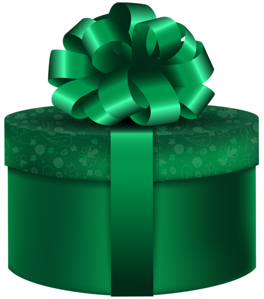 Green Christmas Gift Transparent PNG Image