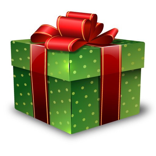 Green Christmas Gift File Transparent PNG Image
